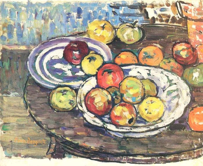 Maurice Prendergast Still Life Apples Vase Germany oil painting art
